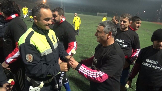 Edirne’de Veteran Futbolcular Terörü Lanetledi