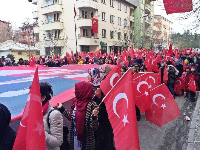 Sungurlu’da Teröre Lanet Mitingi