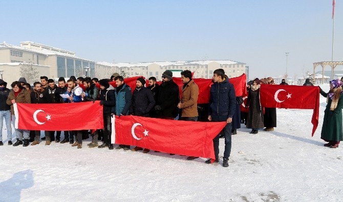 Ağrı İbrahim Çeçen Üniversitesi Öğrencilerinden Teröre Tepki