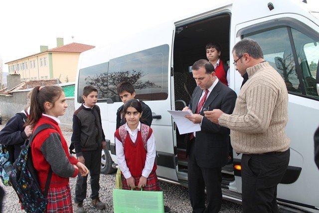 Sungurlu’da Servis Araçları Denetlendi