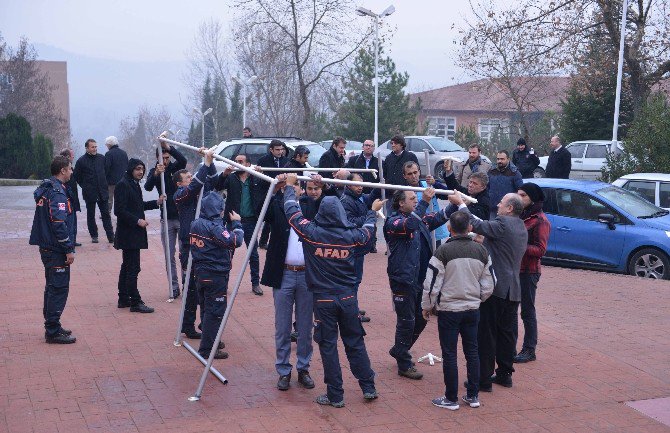 Bartın Üniversitesi Arama Kurtarma Ekiplerine Eğitim Verildi