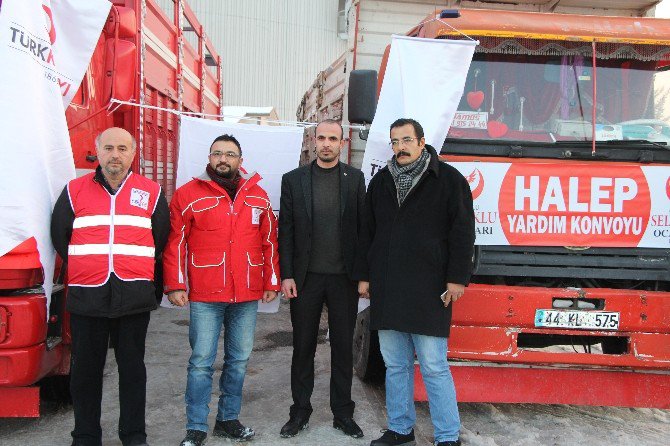 Malatya’dan Halep’e 2 Tır Gıda Yardımı Yapıldı