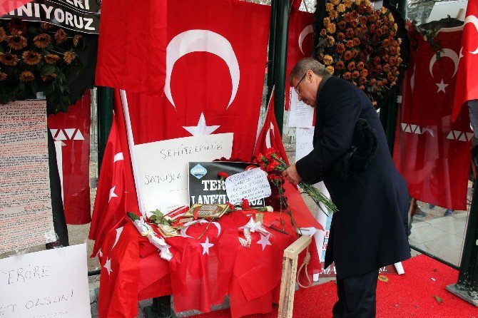 Pancar Ekicileri Kooperatifi Yönetimi, Şehit Komandolar Durağı’nı Ziyaret Etti