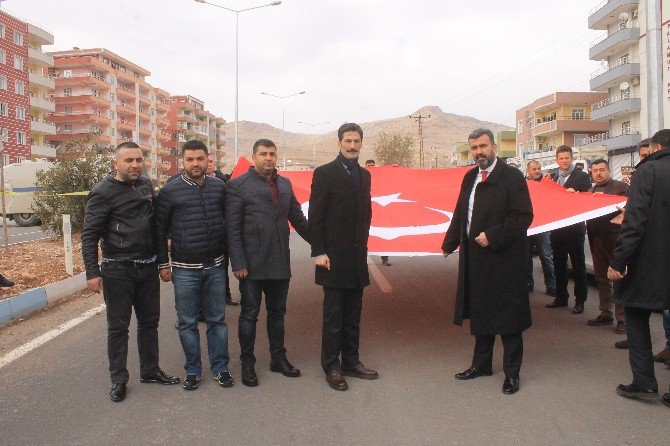 Derik’te Teröre Tepki Yürüyüşü