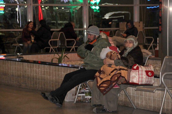 Kayseri Terminali Buz Kesti