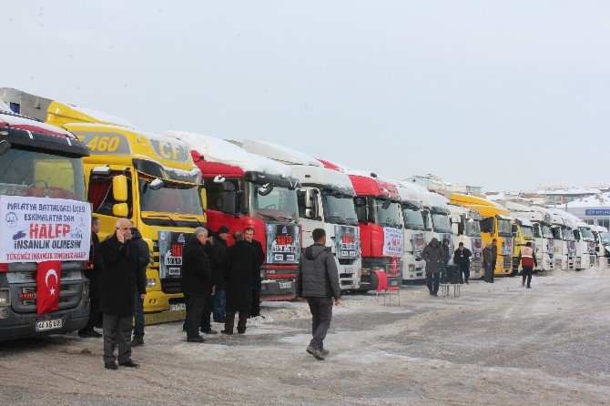 Halep’e 25 Tır Yardım Toplandı