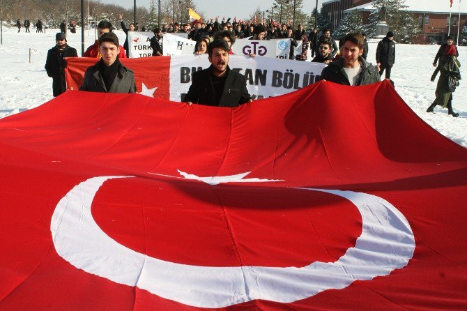 Bolu’da Öğrenciler Halep Ve Şehitler İçin Yürüdü