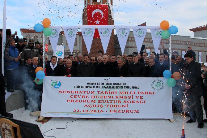 Nenehatun Tarihi Milli Parkı Ve Erzurum Kültür Sokağının Açılışı Yapıldı