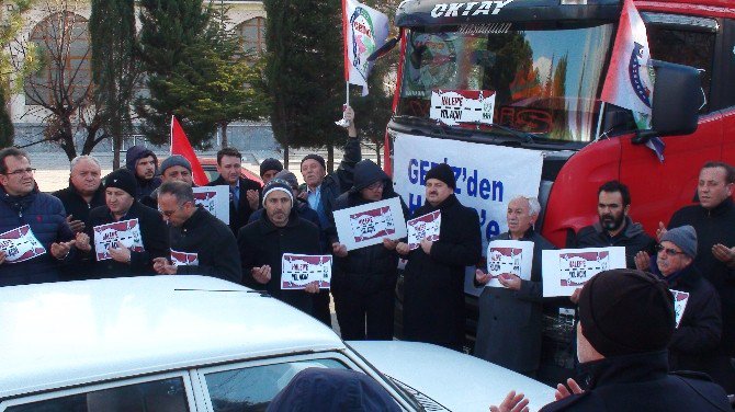 Gediz’den Halep’e Gıda Ve Giyim Yardımı