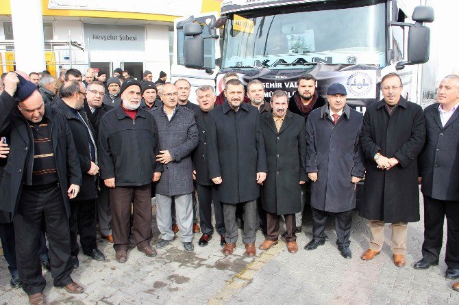 Nevşehir’den Halep’e 11 Tır Gıda Yardımı Gönderildi