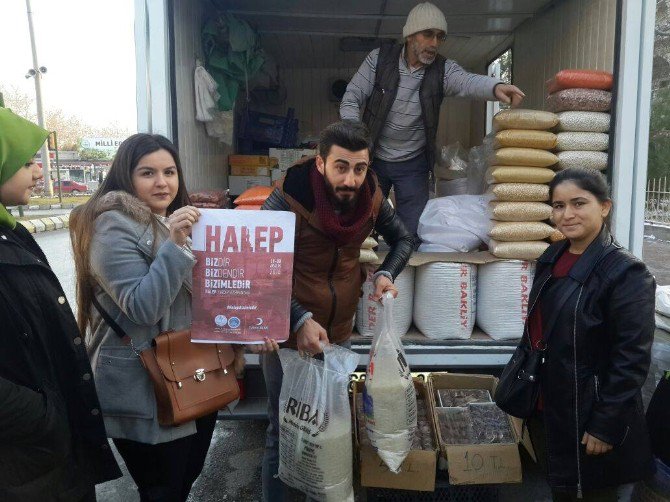 Kyk’da Kalan Öğrencilerden Halep’e Yardım Kampanyası