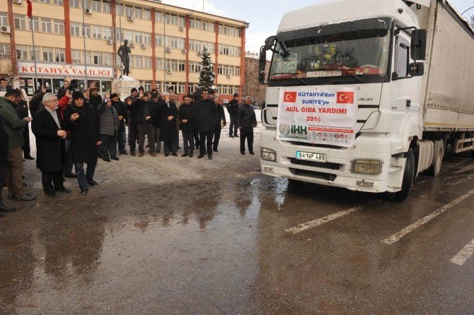 Kütahya’dan Halep’e Gıda Tır’ı