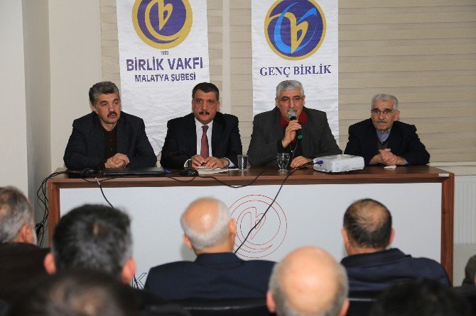 Başkan Gürkan, Birlik Vakfı Malatya Şubesi’nin Konuğu Oldu