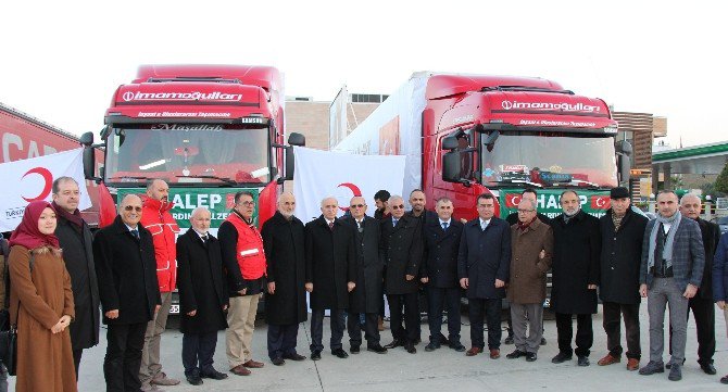 Samsun’dan Halep’e 5 Tır Yardım