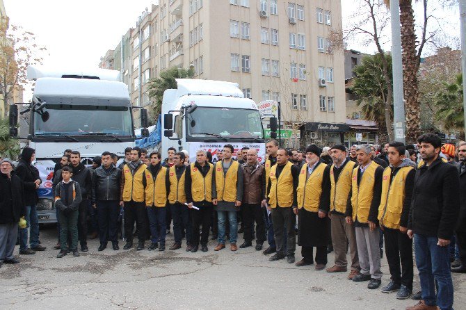 Adıyaman’dan Halep’e 4 Tır Dolusu Yardım