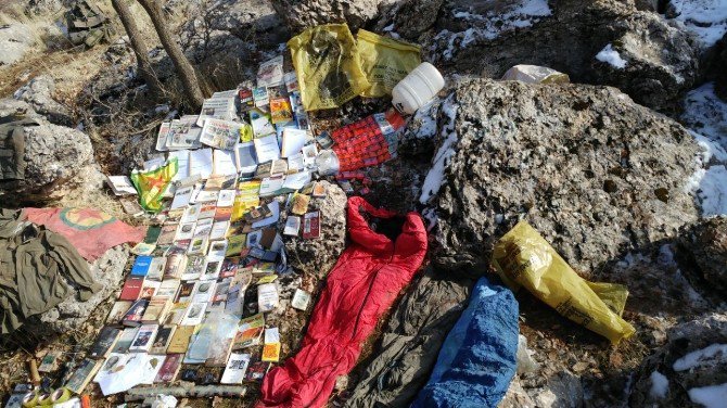 Mazıdağı’nda Pkk’ya Ait Yaşam Malzemesi Ele Geçirildi