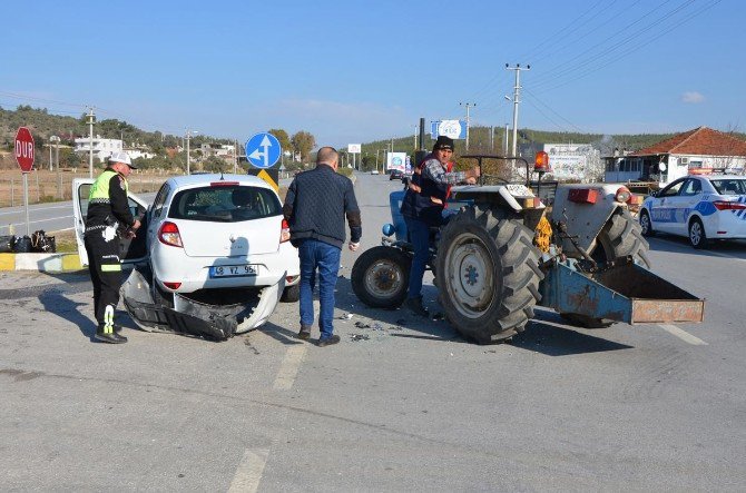 Milas’ta Ehliyetsiz Yaşlı Sürücü Kazaya Neden Oldu, 1 Yaralı