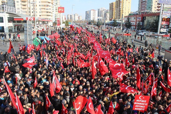 Kayserililer Teröre Karşı Yürüdü