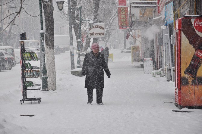 Kars’ta Yoğun Kar Yağışı