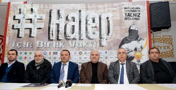 Aksaray’da "Halep İçin Birlik Vakti" Kampanyası