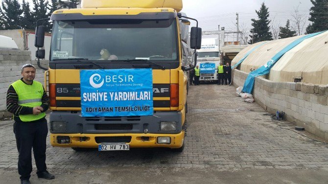 Beşir Derneğinden 2 Tır Dolusu Yardım