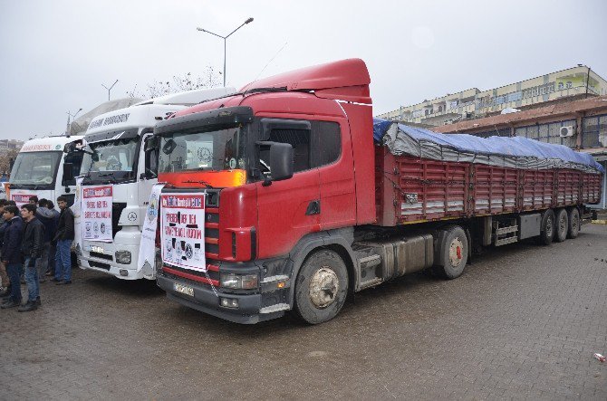 Siverek’ten Halep’e Yardımlar Devam Sürüyor