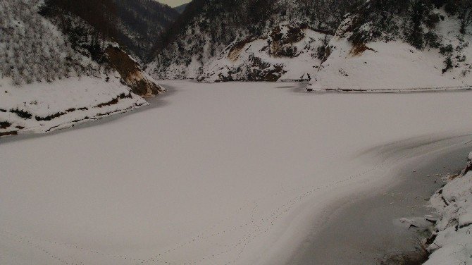 Sarı Yayla Barajı Dondu