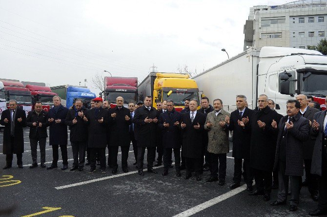 Tekstil Ve Hazır Giyim Sektörü Temsilcilerinden Halep’e 21 Tır Yardım