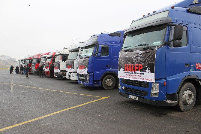 Halep’e Tekirdağ’dan Dev Yardım