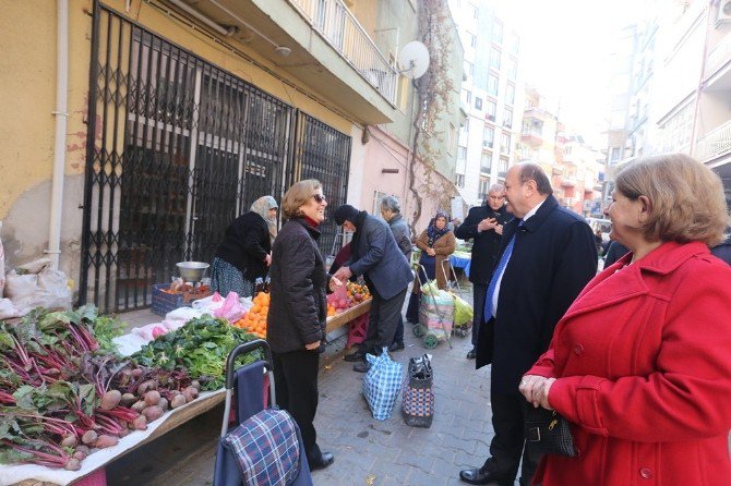 Efeler Belediye Başkanı Özakcan Salı Pazarı’nı Ziyaret Etti