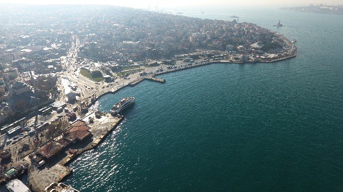 Dolgu Yapılacak Üsküdar Sahili Havadan Görüntülendi