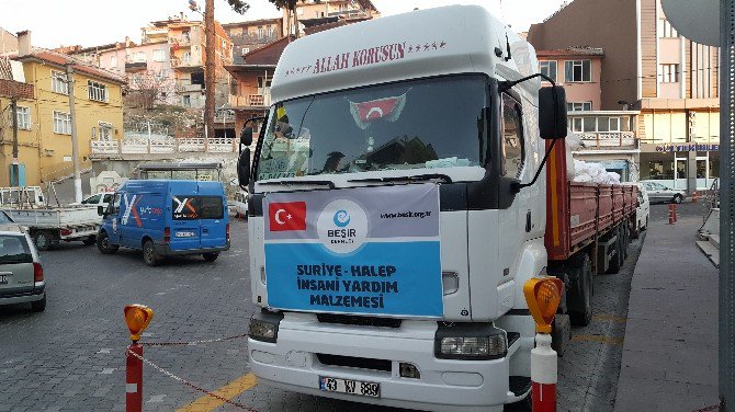 Demirci’den Halep’e 600 Çuval Un