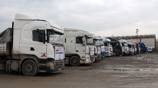 Elazığ’dan Halep’e 11 Tır Yardım