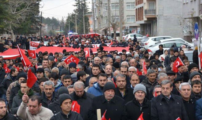 Simav’da Teröre Lanet Yürüyüşü