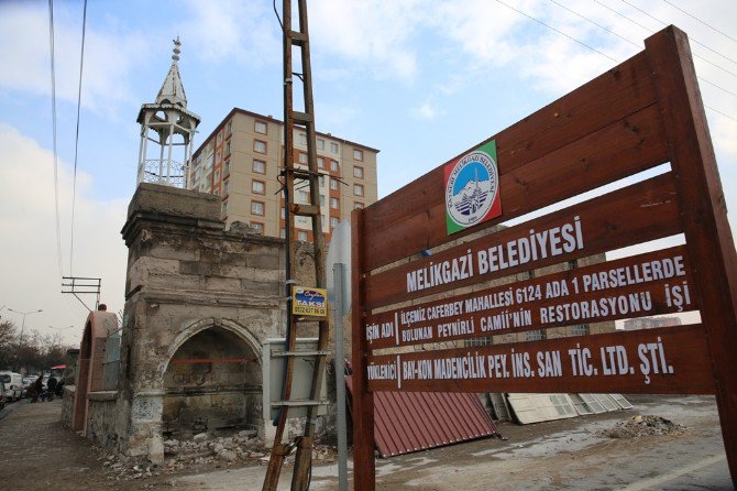 Osmanlı Dönemi Kültür Mirası Peynirli Cami Melikgazi Belediyesi’ne Emanet