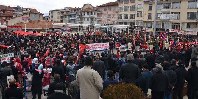 Simav’da Teröre Lanet Yürüyüşü