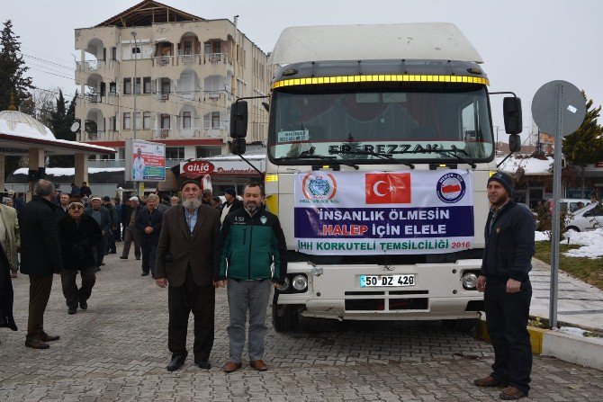 Korkuteli’den Halep’e Yardım Tır’ı