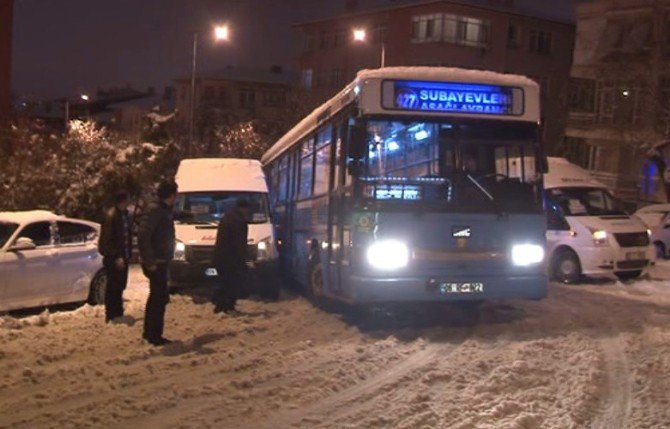 Başkent’te Kar Yağışı Ulaşımı Olumsuz Etkiledi