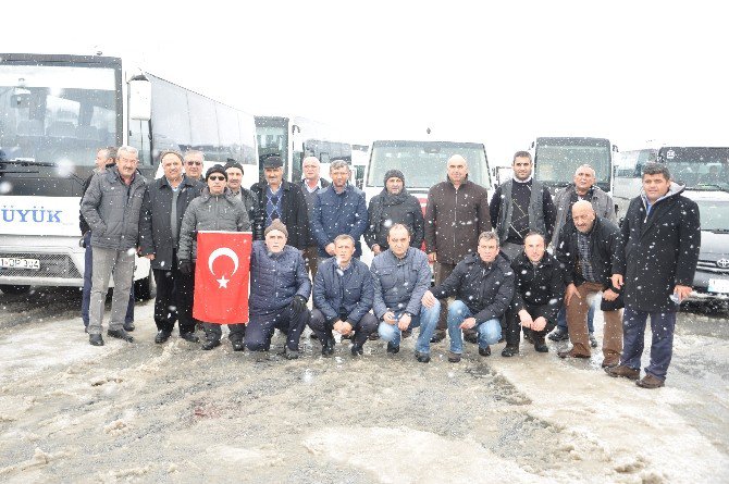 Bozüyüklü Otobüsçüler Şehitler İçin Yollarda