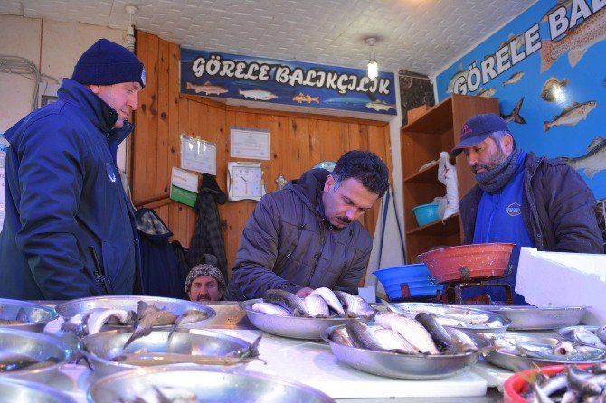 Görele’de Zabıta Ekipleri Balıkçıları Denetlendi