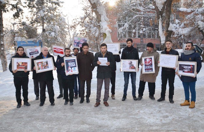 Muş’ta İmam Hatiplilerden Yılbaşı Protestosu