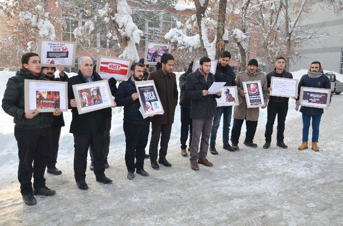 Muş’ta İmam Hatiplilerden Yılbaşı Protestosu