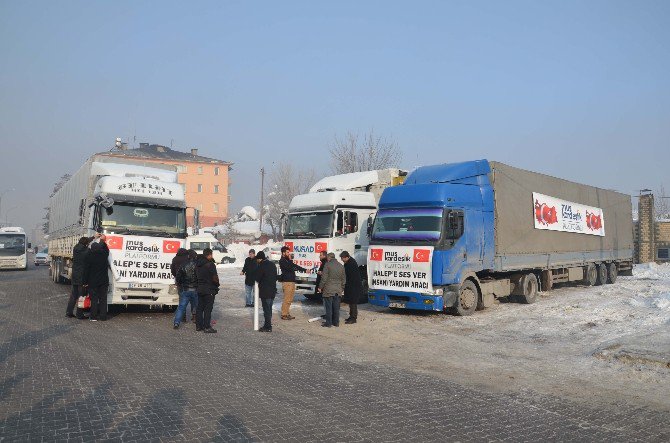 Muş’tan Halep’e 3 Tır Un Yardımı