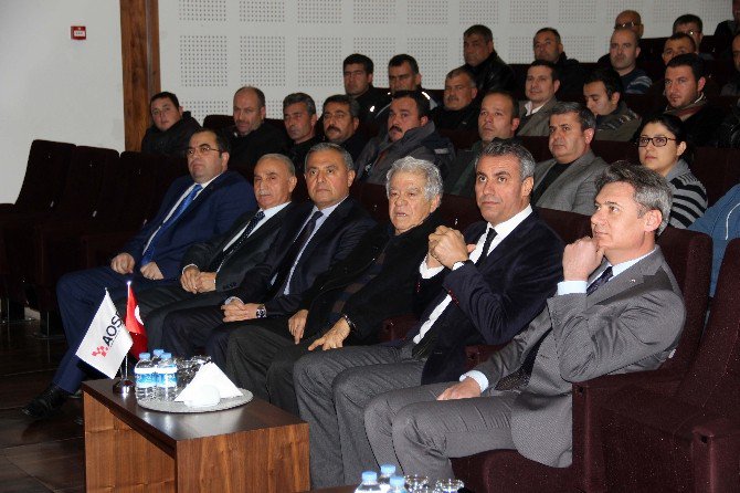 Aosb’den Kıdemli Personele Plaket