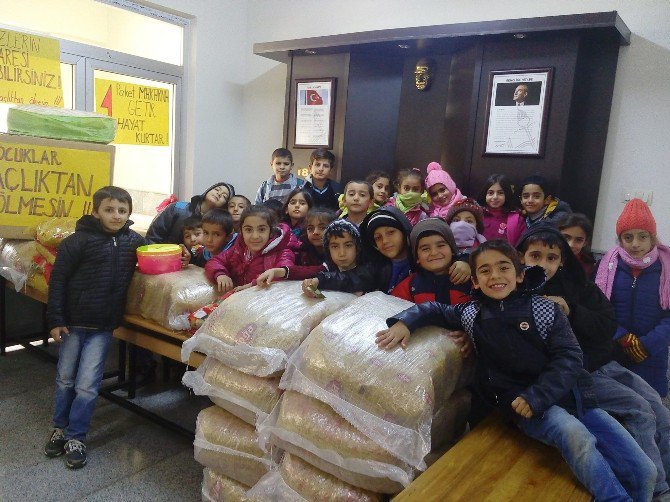 Kahtalı Miniklerden Halep’e Yardım Seferberliği