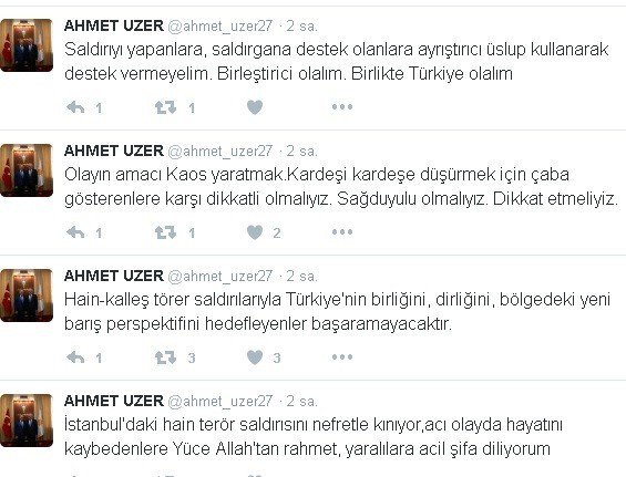 Ak Partili Milletvekillerinden Ortaköy’deki Terör Saldırısına Tepki