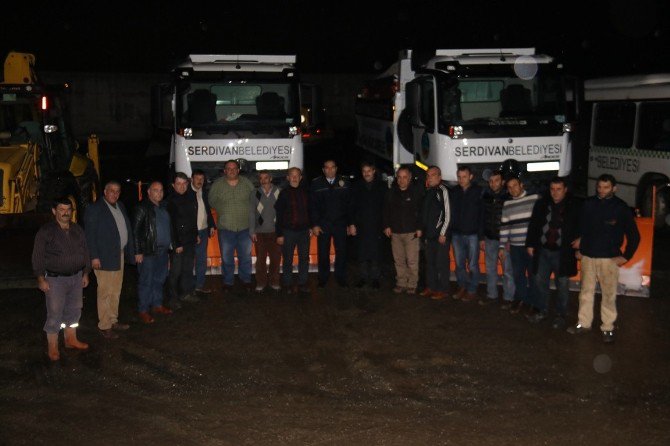 Başkan Alemdar Yeni Yıla Şantiyede Merhaba Dedi