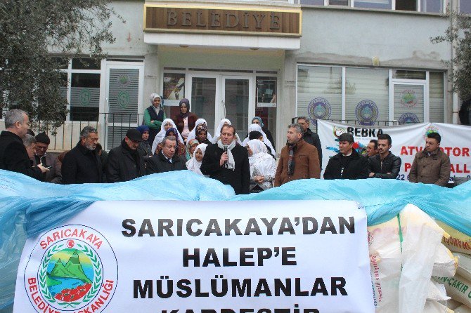 Sarıcakaya’dan Halep’e Yardım