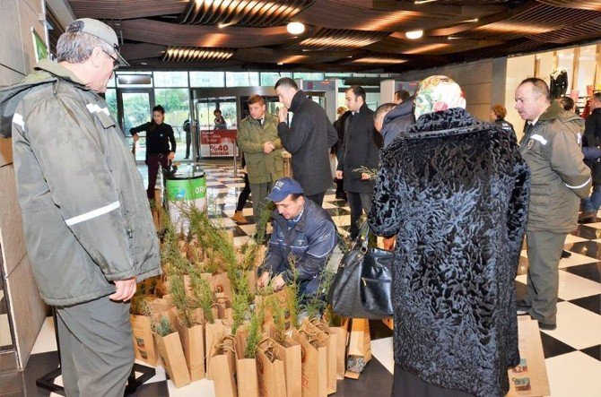 Orman Bölge Müdürlüğü Fidan Dağıttı