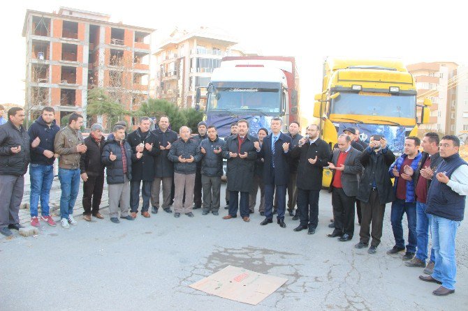 Halep İçin Yardım Tırları Yola Çıktı